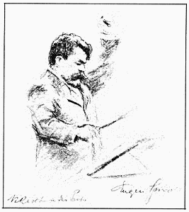 Arthur Nikisch (1855-1922) rehearsing