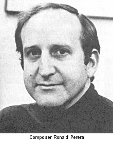 Composer Ronald Perera